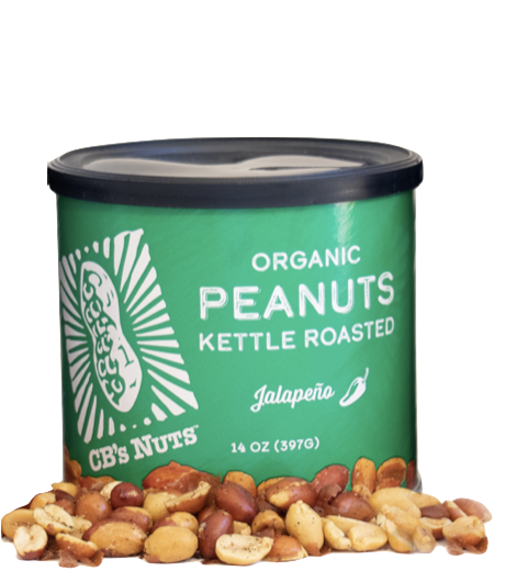 Peanuts – redskin, organic, kettle roasted, jalapeño