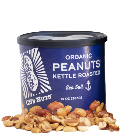 Peanuts – redskin, organic, kettle roasted, sea salt