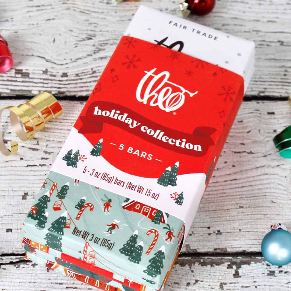 Organic Holiday Chocolate Bar Collection